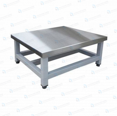 Подтоварник ПТ 1500x600x300, каркас сварной из окрашенной трубы, столешница AISI430