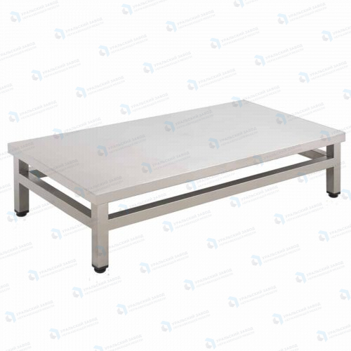 Подтоварник ПТ 1200x500x300, каркас нержавеющая труба, столешница AISI430
